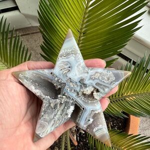 Agate Druzy Star